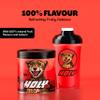HOLY Energy Gaming Booster Flavour Powder | 50 portions with NewCaff & Green Tea Extract | Focus Booster - Focus Drink | Vegan with 100% natural fruit flavours (350 grams, Cherry Cheetah) view 3