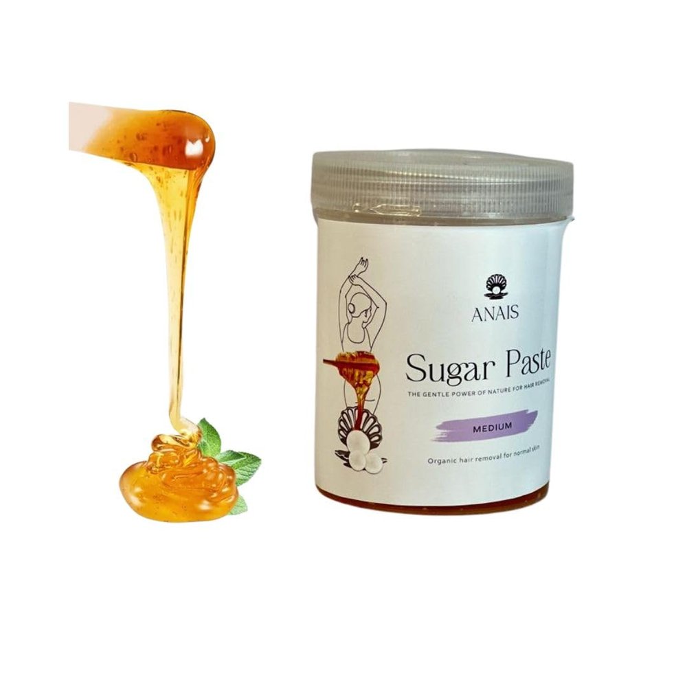 ANAIS Sugar Paste Wax Hair Removal 500g, Medium Consistency  Natural Sugaring Wax for Professional & Home Use