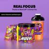 HOLY Energy Gaming Booster Flavour Powder | 50 portions with NewCaff & Green Tea Extract | Focus Booster - Focus Drink | Vegan with 100% natural fruit flavours (350 grams, Fruity Frog) view 4