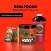 HOLY Energy Gaming Booster Flavour Powder | 50 portions with NewCaff & Green Tea Extract | Focus Booster - Focus Drink | Vegan with 100% natural fruit flavours (350 grams, Pomegranate Piranha) view 4
