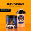 HOLY Energy Gaming Booster Flavour Powder | 50 portions with NewCaff & Green Tea Extract | Focus Booster - Focus Drink | Vegan with 100% natural fruit flavours (350 grams, Tropical Tiger) view 2