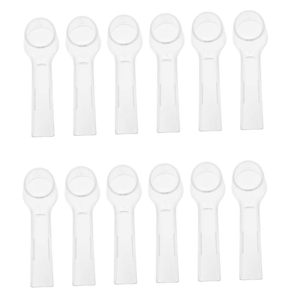 SKISUNO Toothbrush Head Cover Protective Caps 12pcs Set Dustproof Shield Compatible Electric Toothbrush Heads for Daily Oral Hygiene