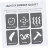 LALAFINA 30pcs Rubber Mat Lighter Bottom Parts Gasket for Lighter No Evaporation Practical Use in Outdoor Camping view 2