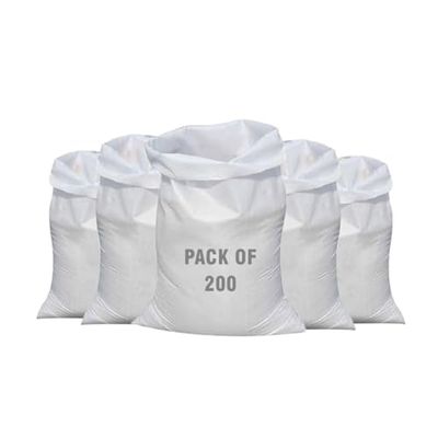 200 Heavy duty Garden Waste bags Woven Sacks Polypropylene PP Strong Rubble Sacks builder bag Woven Bags Rubble bag 50x75cm