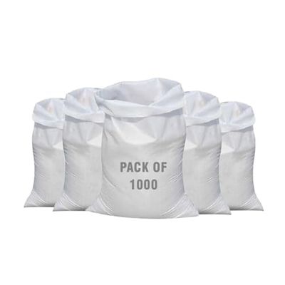 1000 Heavy duty Garden Waste bags Woven Sacks Polypropylene PP Strong Rubble Sacks builder bag Woven Bags Rubble bag 50x75cm