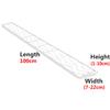Agashi Threshold Ramps for Doorways, Portable Wheelchair Ramps for Steps, Curb Ramp for Driveway, Bicycles, Scooters, Luggage and Electric Vehicles/Red/100 * 8 * 2Cm view 2