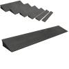 Agashi Threshold Ramp, 1-6Cm Rise Rubber Curb Ramp Wheelchair Step Mat Rubber Sidewalk Curb Ramp, Driveway Ramp for Sweeping Robot Garage/50 * 14 * 5Cm view 1