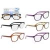 PMS Louis Armand Stylish Plastic Frame Reading Glasses-1 Count, 4 Colours (5 Strengths), Black/Brown/2 Tone/Tortoiseshell, 12 cm view 1