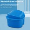 2pcs Denture Case, Denture Box, Braces Box, Denture Container with 2pcs Denture Toothbrush, Denture Box with Basket for Travel Cleaning view 4