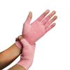 2Pairs Arthritis Compression Gloves for Men & Women | Wrist Support Open Finger Gloves | Hand Therapy Carpal Tunnel Gloves, Breathable Moisture Wicking Fabric, Relieve Arthritis Pain | Pink (M) view 2