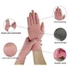 2Pairs Arthritis Compression Gloves for Men & Women | Wrist Support Open Finger Gloves | Hand Therapy Carpal Tunnel Gloves, Breathable Moisture Wicking Fabric, Relieve Arthritis Pain | Pink (M) view 3