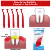 Prasacco 25 Pcs Interdental Brush, Dental Brushes for Between Teeth and Gums Small L Shaped Interdental Brushes Universal Teeth Braces Angle Alternative Brushes Tooth Cleaning Tool(Red 1.2mm) view 4
