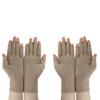 2Pairs Arthritis Compression Gloves for Men & Women | Wrist Support Open Finger Gloves | Breathable Moisture Wicking Fabric, Hand Therapy Carpal Tunnel Gloves, Relieve Arthritis Pain | Brown (L) view 1