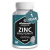 Zinc Tablets High Strength - 1 Year Supply - Versatile Supplement for General Health - 25 mg Zinc Bisglycinate per Tablet - Zinc Without Additives -Made in Germany view 1