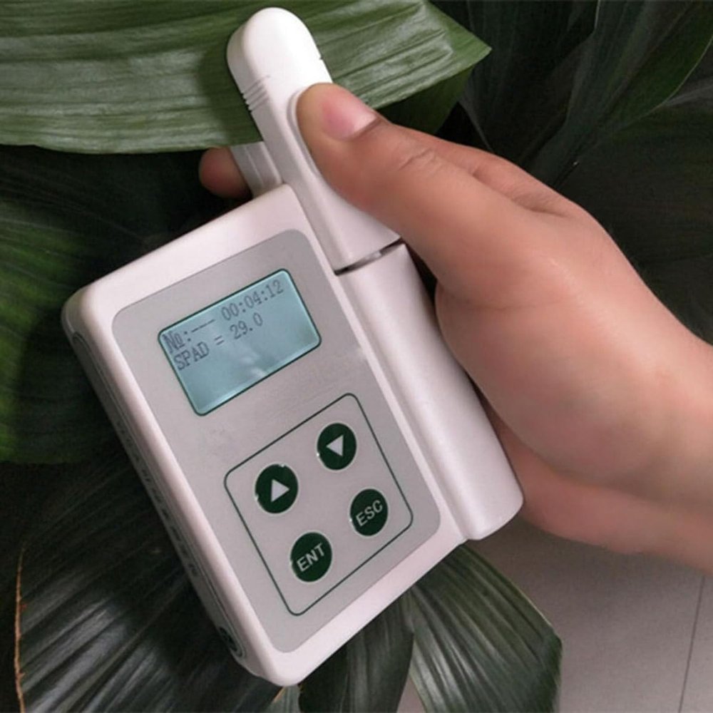 ZWJABYY Smart Digital Plant Chlorophyll Analyzer,Portable Chlorophyll Meter for Testing,Handheld Chlorophyll Analyzer,Instrument Leaf Analyser,Multifunction Plant Test Meter