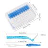 AYNKH 200 Pieces Silicone Interdental Brushes, Tooth Floss Picks Interdental Brush Flosser Sticks, Dual-Use Silicone Dental Brushes Floss Picks, Oral Tooth Clean Gap Brush with 2 Pcs Toothbrush view 2