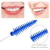 AYNKH 200 Pieces Silicone Interdental Brushes, Tooth Floss Picks Interdental Brush Flosser Sticks, Dual-Use Silicone Dental Brushes Floss Picks, Oral Tooth Clean Gap Brush with 2 Pcs Toothbrush view 3
