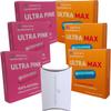 3 x Ultra Max Blue & Ultra Pink Tablets for Men and Women Bundle  Strong Natural Supplements for Couples! Endurance & Drive Support! Contains Maca, Ginseng view 1