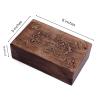 Great Birthday Gift Ideas Handmade Decorative Wooden Jewelry Box Jewelry Organizer Keepsake Box Treasure Chest Trinket Holder Watch Box Storage Box view 4