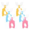 JECOMPRIS 6pcs Boys and Girls u Shaped Toothbrush Handheld Silicone Brush for Boy Girl's Home Oral Care view 1