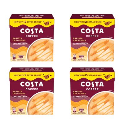 COSTA COFFEE CARAMEL LATTE PODS 4 PACKS (CARAMEL LATTE 10 CAPSULES)