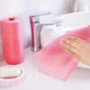INEOUT Disposable Cleaning Towels, Reusable Cleaning Cloth Handy Cleaning Wipes Towels Dish Rags Multi Use Wiping Rag Household Supplies 50 Count/Roll (Red/Blue) (19.8 * 8 * 8cm,Red) view 3