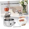 FOMIYES Brush Holder Stainless Steel Bowl Shaving Brush Stand Holder for Safety Shaving Soap Bowl view 2