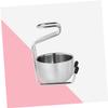 FOMIYES Brush Holder Stainless Steel Bowl Shaving Brush Stand Holder for Safety Shaving Soap Bowl view 3
