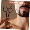 CIMAXIC Men's Beard Grooming Kit Scissors Comb Storage Pouch Mustache Trimmer Stainless Steel for Barbershop and Home Use view 3