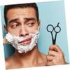 CIMAXIC Men's Beard Grooming Kit Scissors Comb Storage Pouch Mustache Trimmer Stainless Steel for Barbershop and Home Use view 4