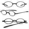 ABETOS Small Round Reading Glasses Retro Vintage Computer Readers for Men Women TR90 Flexible Lightweight Eyeglasses 1.0 1.25 1.5 1.75 2.0 2.25 2.5 2.75 3.0, Bright Black 3.0 view 3
