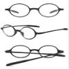 ABETOS Small Round Reading Glasses Retro Vintage Computer Readers for Men Women TR90 Flexible Lightweight Eyeglasses 1.0 1.25 1.5 1.75 2.0 2.25 2.5 2.75 3.0, Matte Black 1.0 view 3