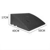 Agashi Threshold Ramp, 3-19 cm High Ramps, Threshold Ramps Wheelchairs Ramps for Steps Car Repair Shop Ramps for Vehicle/Black/50 * 40 * 17Cm view 2