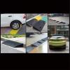 Agashi Threshold Ramp, 3-19 cm High Ramps, Threshold Ramps Wheelchairs Ramps for Steps Car Repair Shop Ramps for Vehicle/Black/50 * 40 * 17Cm view 4