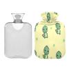 Yellow Green Dinosaur Hot Water Bottle Pouch, Period Hot Water Bag, Hot Water Bag for Pain Relief, Hot and Cold Compress view 2