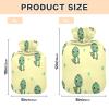 Yellow Green Dinosaur Hot Water Bottle Pouch, Period Hot Water Bag, Hot Water Bag for Pain Relief, Hot and Cold Compress view 3