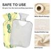 Yellow Green Dinosaur Hot Water Bottle Pouch, Period Hot Water Bag, Hot Water Bag for Pain Relief, Hot and Cold Compress view 4