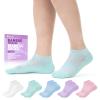 Revosoxs Diabetic Bamboo Socks for Men and Women, 5 Pairs Low Cut, Loose Top, Size M, Pure Color-m view 1