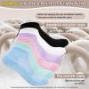 Revosoxs Diabetic Bamboo Socks for Men and Women, 5 Pairs Low Cut, Loose Top, Size M, Pure Color-m view 4