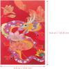 2024 Lunar Chinese New Year Red Envelopes 6pcs Spring Festival Hong Bao Red Pocket Cartoon Gold Raised Foil Dragon Lai See Lucky Money Envelopes view 2