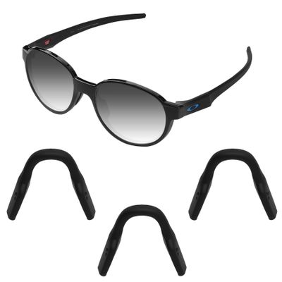 Acefrog Upgraded Nose Pads for Oakley Metalink OX8153 Eyeglasses, Miter OX8154, Cogswell OX8157 Bevel, Activate Eyeglass Push-in Nose Piece Replacement, Anti-Slip, Black