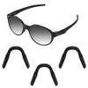 Acefrog Upgraded Nose Pads for Oakley Metalink OX8153 Eyeglasses, Miter OX8154, Cogswell OX8157 Bevel, Activate Eyeglass Push-in Nose Piece Replacement, Anti-Slip, Black view 1