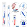 100 Pack Disposable Toothbrushes with Toothpaste Individually Wrapped, Travel Toothbrushes Bulk, 5 Colors, Travel Toothbrush Kit view 2