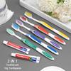 100 Pack Disposable Toothbrushes with Toothpaste Individually Wrapped, Travel Toothbrushes Bulk, 5 Colors, Travel Toothbrush Kit view 4