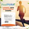 FoodPURA 90 X Turmeric with Black Pepper Capsules High Strength 2400mg HACCP Certified, Manufactured in The UK by FoodPURA (90) view 3