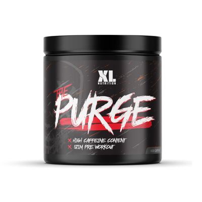 XL Nutrition The Purge - Pre Workout 225g Powder Shake - High Caffeine Content - Helps with Energy, Focus and Blood Flow - No Crash - Potent Formula - Quick Absorbing (Cola)