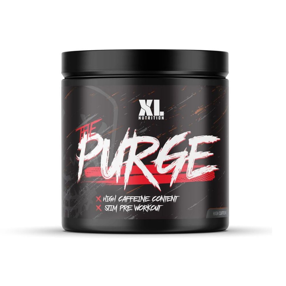 XL Nutrition The Purge - Pre Workout 225g Powder Shake - High Caffeine Content - Helps with Energy, Focus and Blood Flow - No Crash - Potent Formula - Quick Absorbing (Cola)