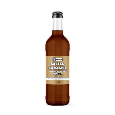 Salted Caramel Flavour milkshake syrup 1L JB Syrups