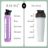 Asbirg Glass Protein Shaker Bottle 700ml  Leakproof & BPA-Free  Borosilicate Glass Gym Shaker with Spiral Mixing Ball for Smooth Protein Shakes, Smoothies, Meal Replacement & Fitness - Pastel Purple view 3