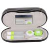 GOOHOCHY Lenses and Glasses Case Black Portable for Home Travel Kit Space Saving Glasses Case Mens view 1